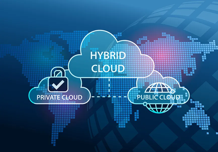 Hybrid cloud - Infographics